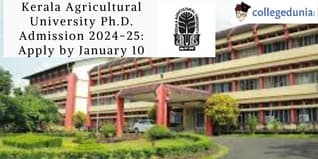 Kerala Agricultural University Ph.D. Admission 2024-25: Apply by January 10